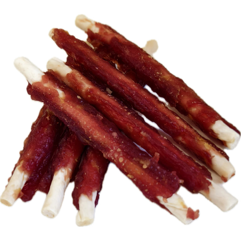 A003 Duck Wrapped Rawhide Sticks 1 kg