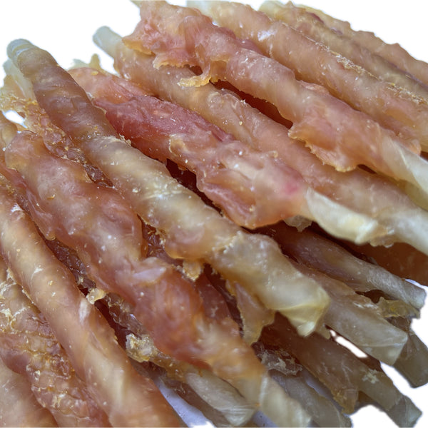 A126 Chewy Chicken Wrapped Rawhide Sticks