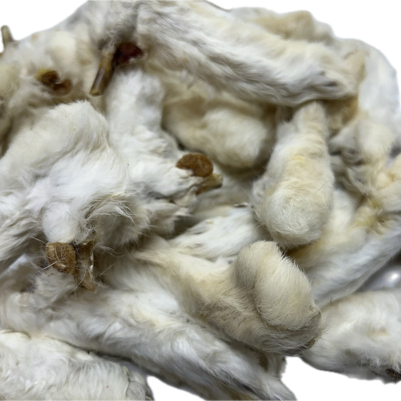 Rabbit Legs Feet with Fur 1 kg