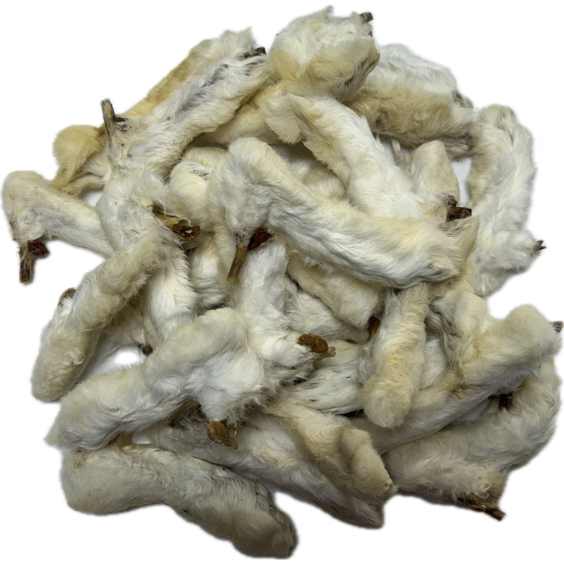 Rabbit Legs Feet with Fur 1 kg