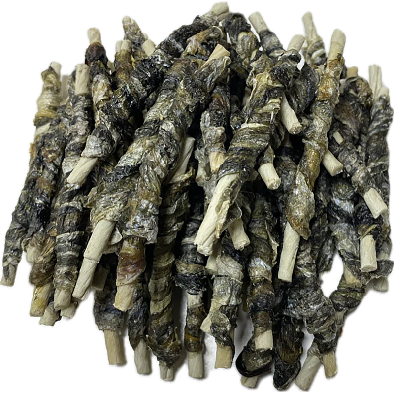 Y012 Rawhide Sticks Wrapped with Fish Skin 1 kg