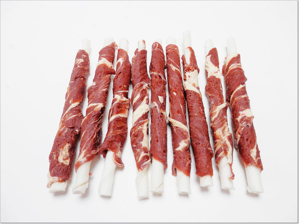 A002 Rawhide Sticks wrapped with Beef&Cod Meat