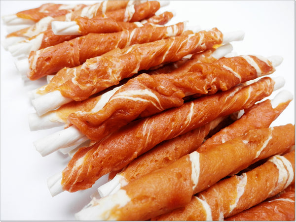 A007 Rawhide Sticks wrapped with Salmon&Cod Meat