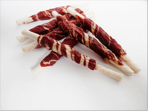 A008 Lamb & Cod Marbled Meat Wrapped Rawhide Sticks