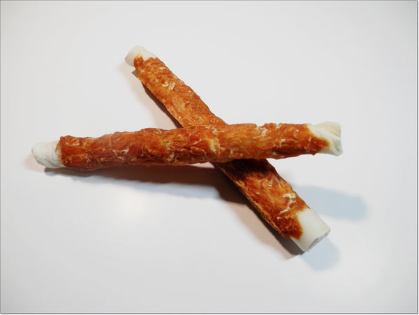 A558 Beef Rawhide Sticks with CHICKEN Breast 6,5"